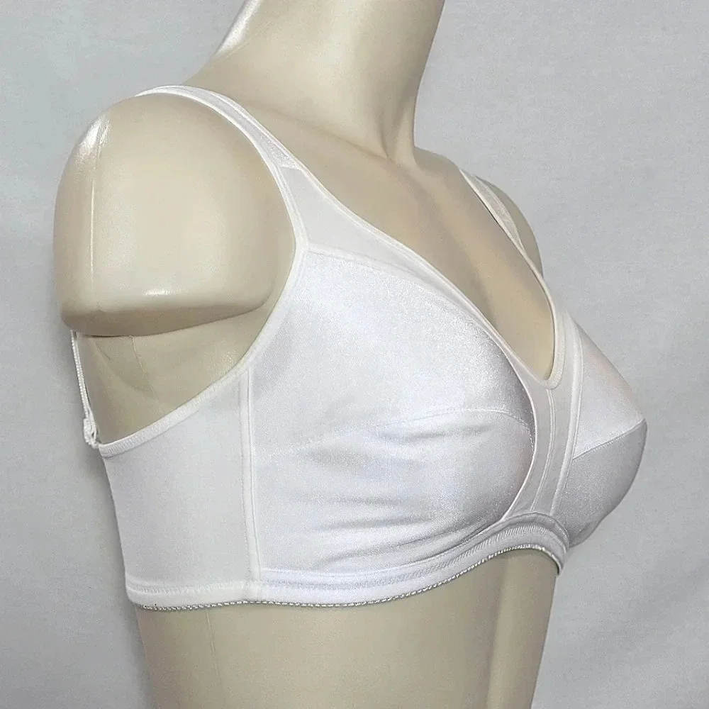 Dominique 5316 Cotton Lined Soft Stretch Wire Free Bra 34B White  Excellent Pre-